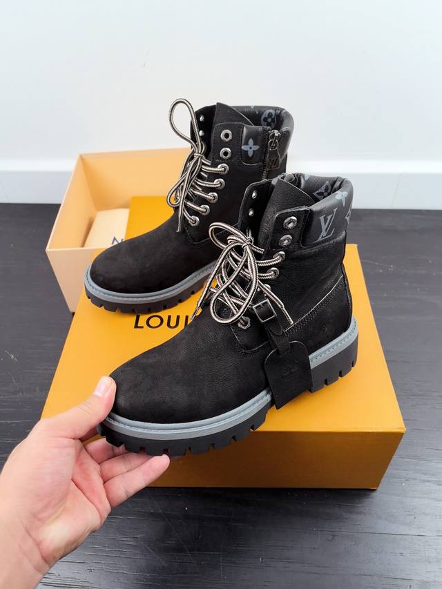 顶级版本: ，男码+20 Louis Vuitton X Timberland联名 Via Instagram Lv 224 早秋 添柏岚 大黄靴 众多明星上脚